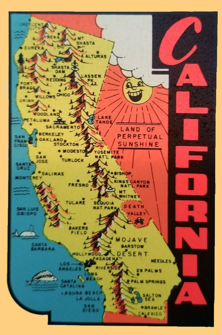 (image for) California Vintage Vacation Stickers